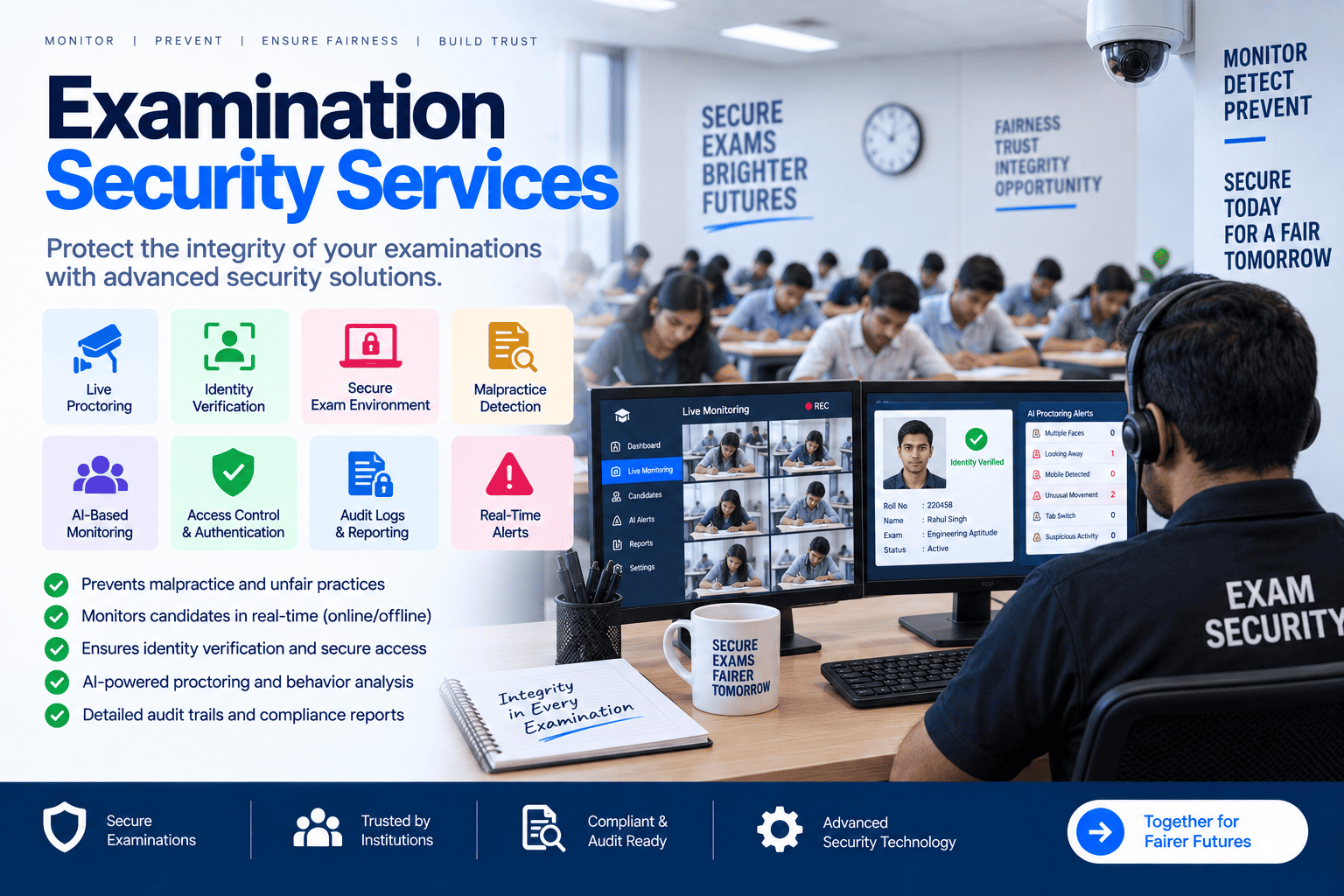 Examination security inspection illustration